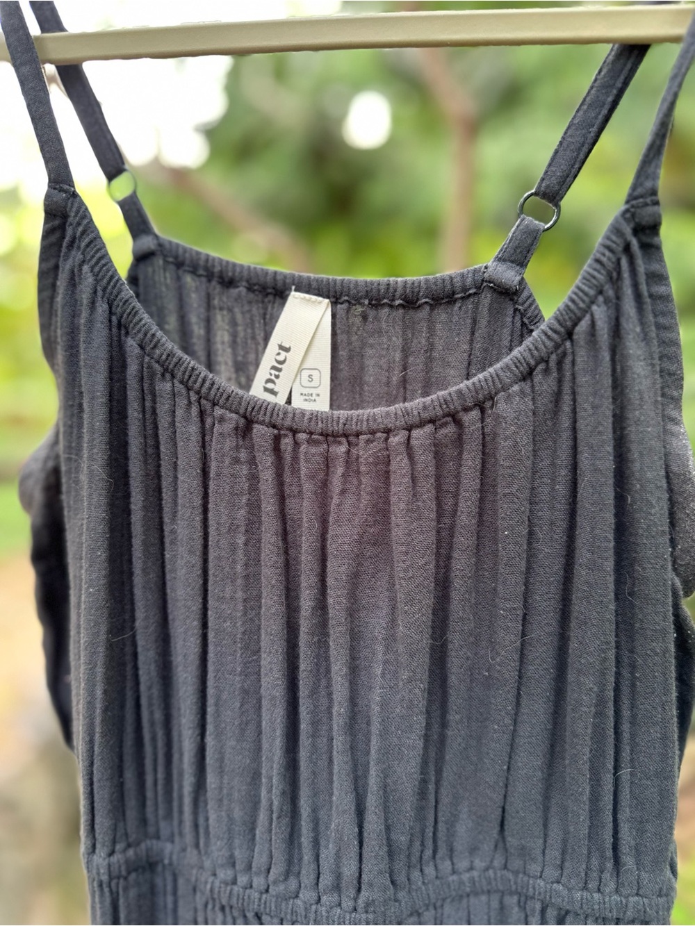 Pact Black Organic Cotton Gauze Dress - Picture 2 of 2
